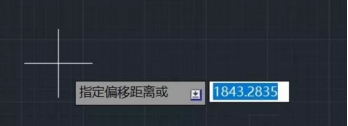CAD如何通過兩點確定偏移距離？